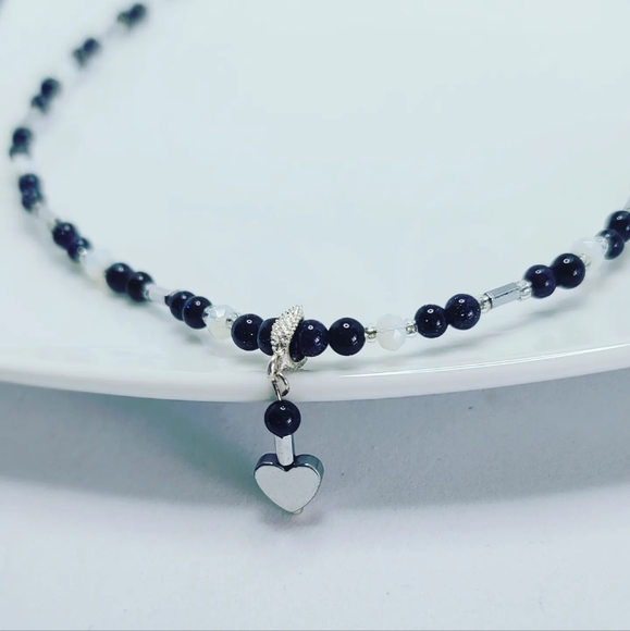 Blue Goldstone necklace - Picture 4 of 4